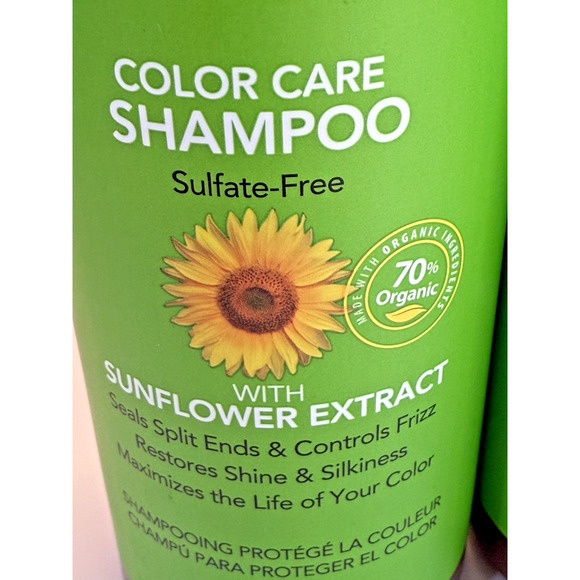 Dermorganic Color Care Shampoo & Conditioner with Sunflower Extract 17oz NEW Set - Picture 4 of 9